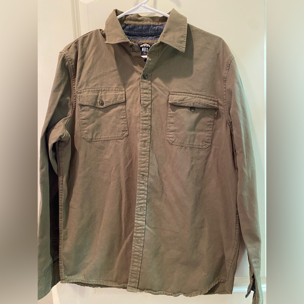 Men's Khaki Shirt Jacket